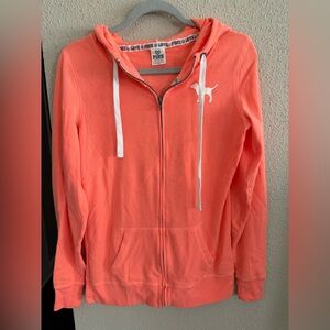 Pink Victoria Secret Zip Up Sweater